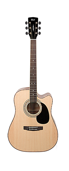 Cort AD880CE-NAT Standard Series Электро-акустическая гитара, с вырезом, цвет натуральный, Cort