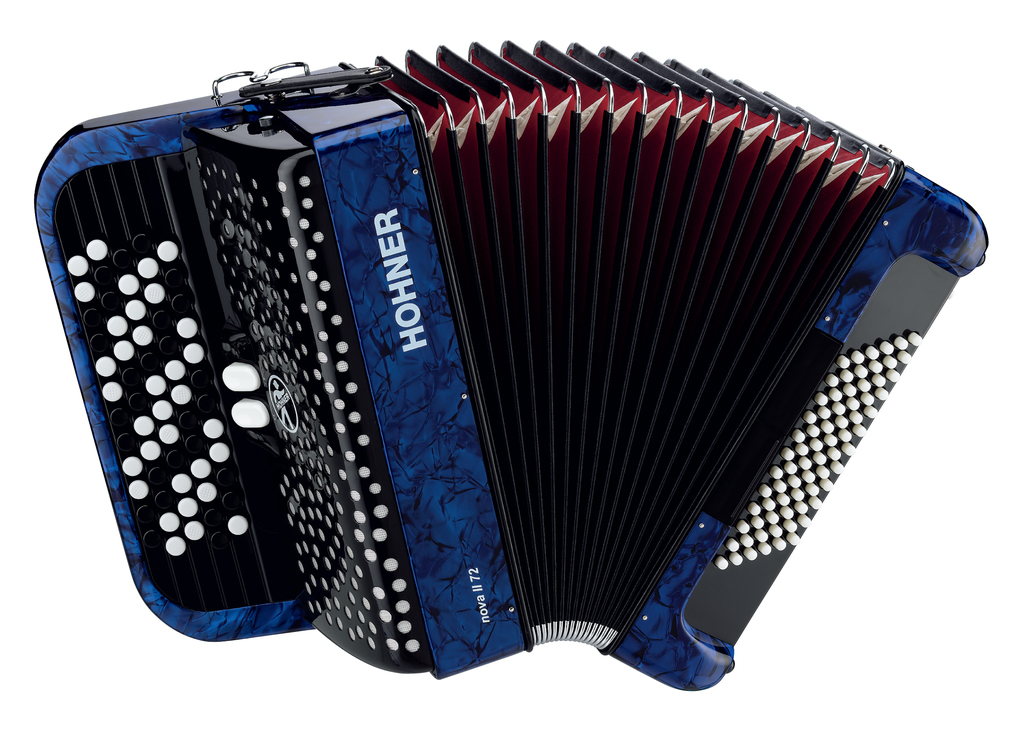 A4264 NOVA II 72 BLUE Аккордеон  кнопочный Hohner