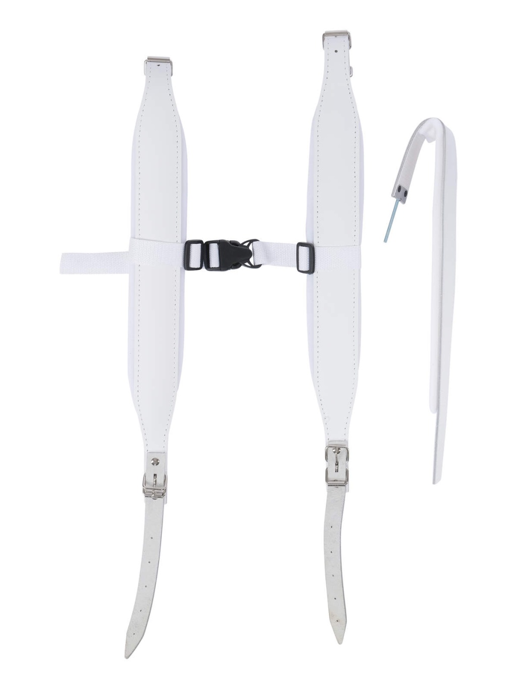 LSBc-1W Комплект ремней для баяна/аккордеона, белый, Lutner