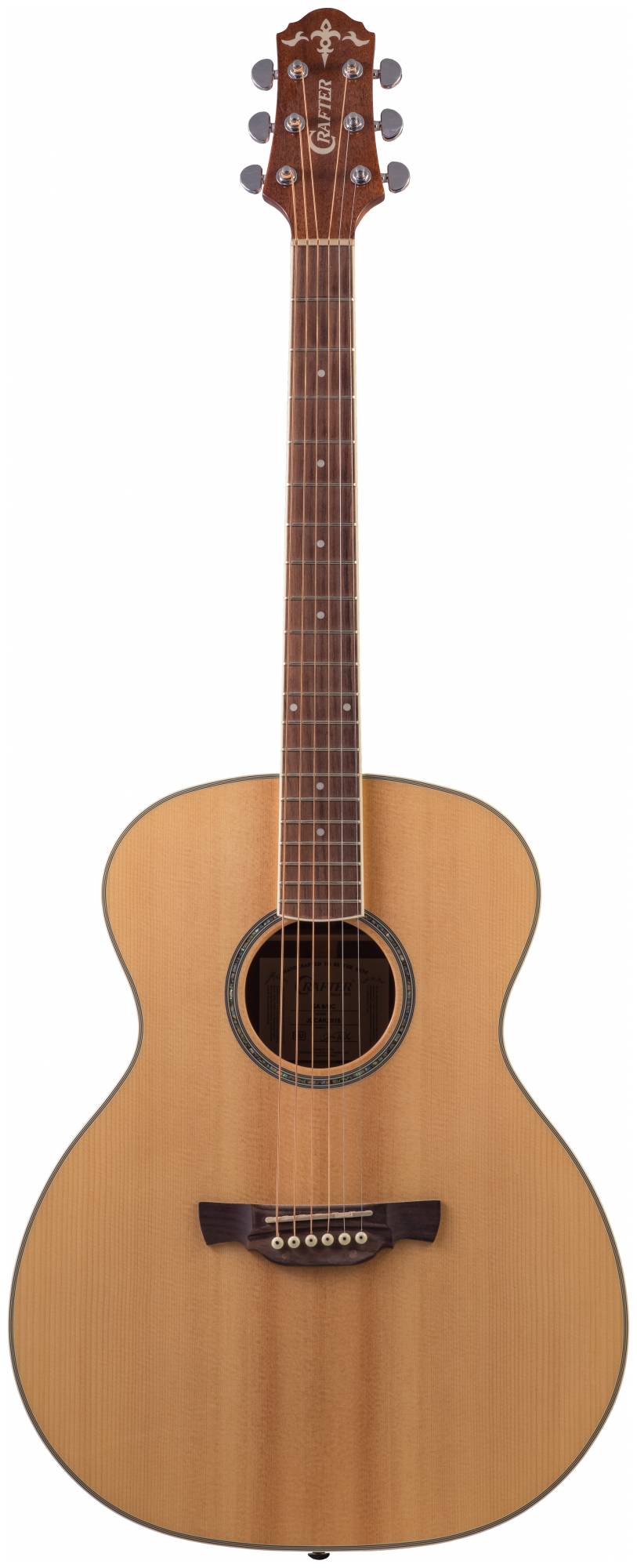 CRAFTER GA-8/NС + Чехол - акустическая гитара Гранд Аудиториум, верх - массив ели Энгельмана, корпус
