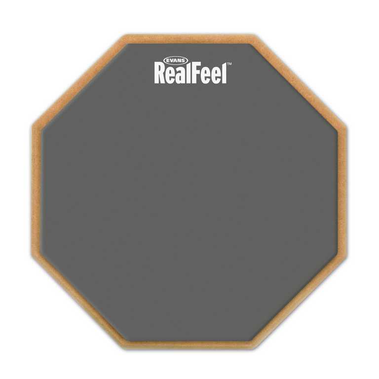 EVANS RF12G ПЭД односторонний 12" , темная серая резина, шестиугольный. RealFeel