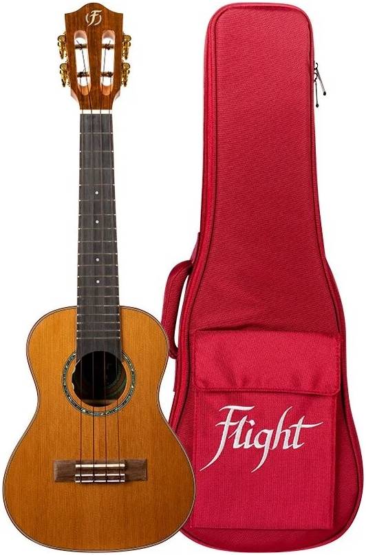 FLIGHT DIANA CE - укулеле со звукоснимателем, концерт, SOLID TOP кедр, орех, натуральная, чехол в ко