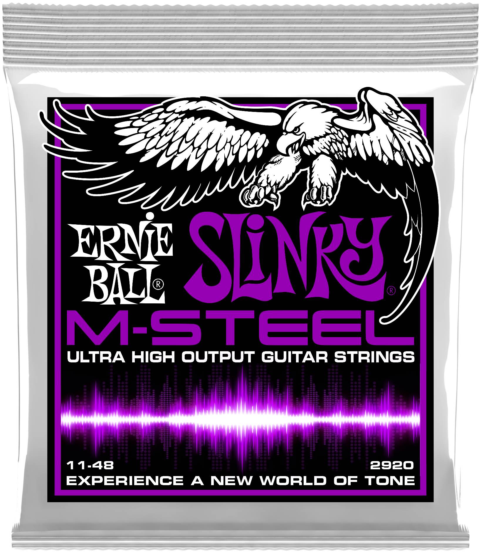 ERNIE BALL 2920 - струны для эл.гитары M-STEEL Power Slinky (11-14-18p-28-38-48)