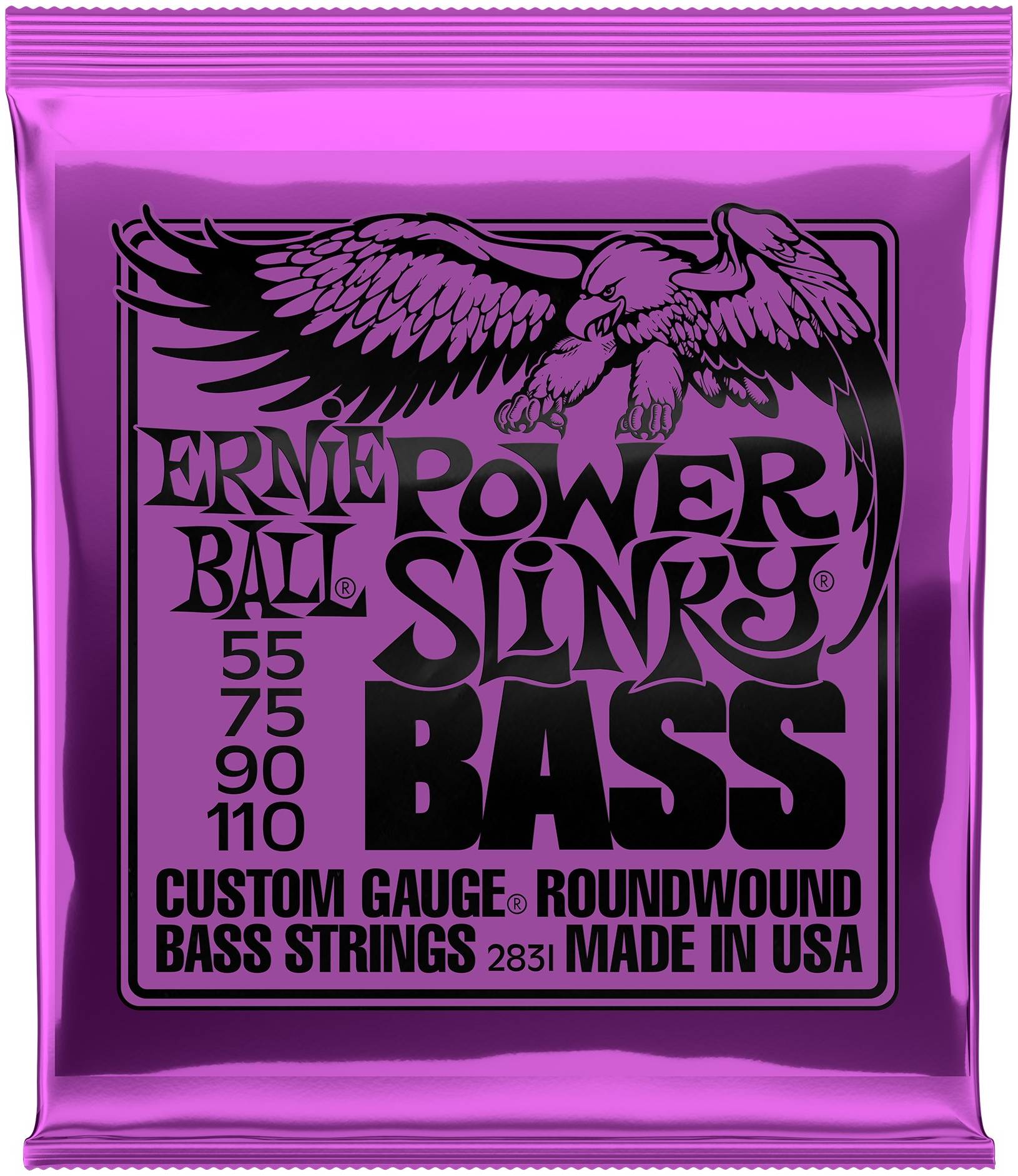 ERNIE BALL 2831 - струны для бас-гитары Nickel Wound Bass Power Slinky (55-75-90-110)