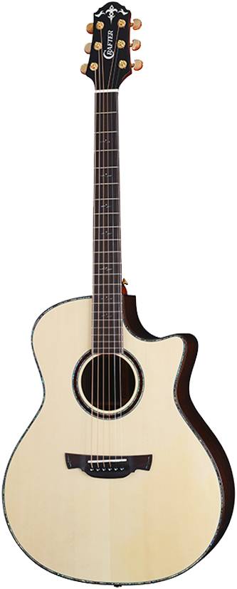 CRAFTER LX G-1000c - акустическая гитара, верхняя дека Solid ель, корпус Solid палисандр