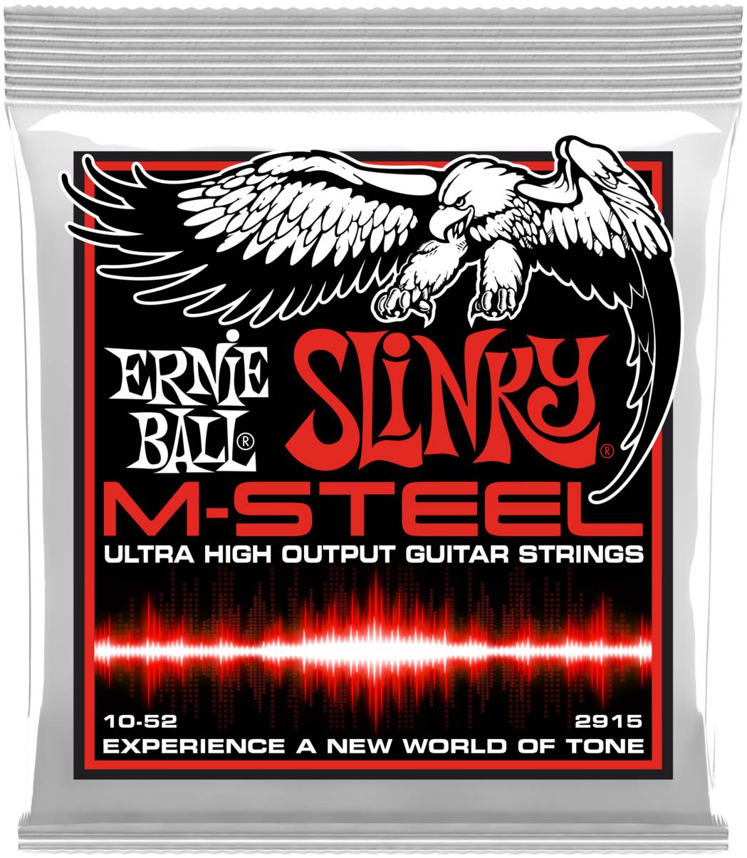 ERNIE BALL 2915 - струны для эл.гитары M-STEEL STHB Slinky (10-52)