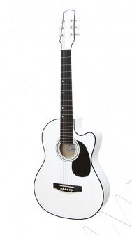 Amistar Н-324 Гитара акустическая, белая, матовая, роговая