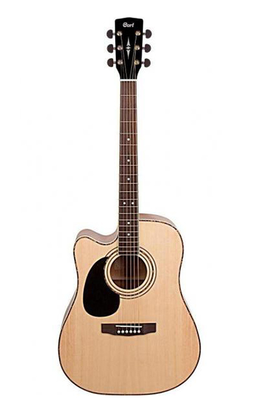 Cort AD880CE-LH-NS Standard Series Электро-акустическая гитара, леворукая, с вырезом, Cort