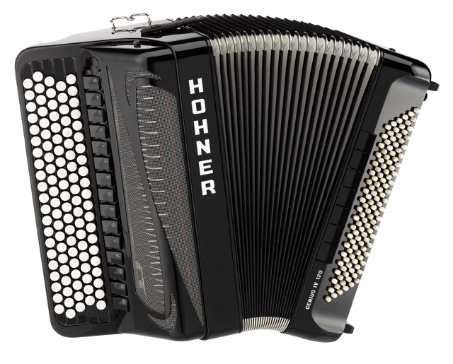 A3689 GENIUS IV 120 BK B-S Аккордеон кнопочный (баян) Hohner