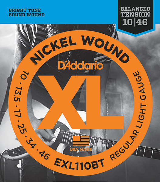 D'ADDARIO EXL110BT Nickel Wound Комплект струн для электрогитары, Regular Light, 10-46