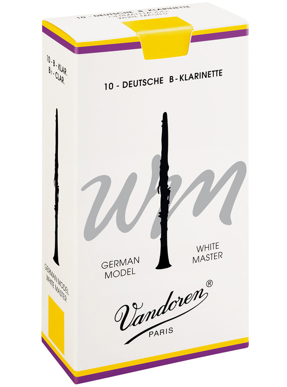 Vandoren CR1635 Трости для кларнета  (немецкая система) Bb WHITE MASTER №3,5 (10шт) Белая упаковка