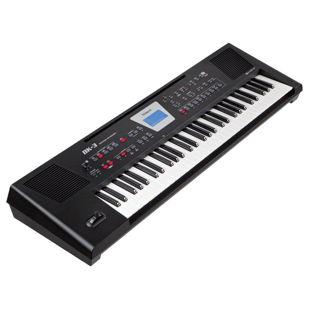 Roland BK3-BK - синтезатор, 61 кл., звуков 851+53 ударных, 128 полиф., 250 ритмов, черный.