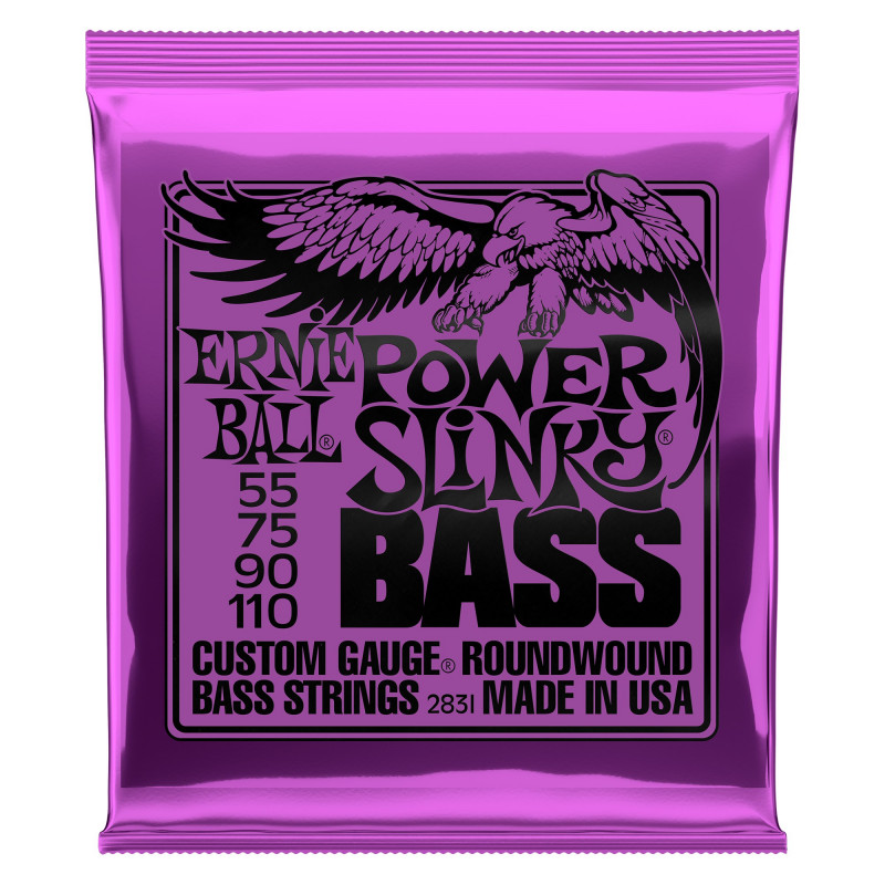 ERNIE BALL 2831 - струны для бас-гитары Nickel Wound Bass Power Slinky (55-75-90-110)