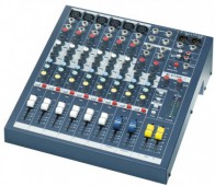 Soundcraft EPM6 микшерный пульт 6 моно, 2 стерео, 2 Aux, фейдеры 60мм. Возможен монтаж в рэк, крепле