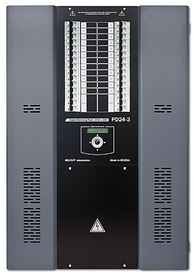 IMLIGHT PD 24-3 (V) Шкаф диммерный цифровой, 24 канала по 16А (автоматы SCHRACK), вводной автомат, дроссели, DMX-512, монтаж на стену.