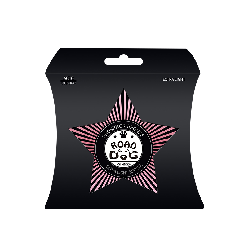 Road Dog AC10-Road-Dog Комплект струн для акустической гитары, фосфорная бронза, 10-47
