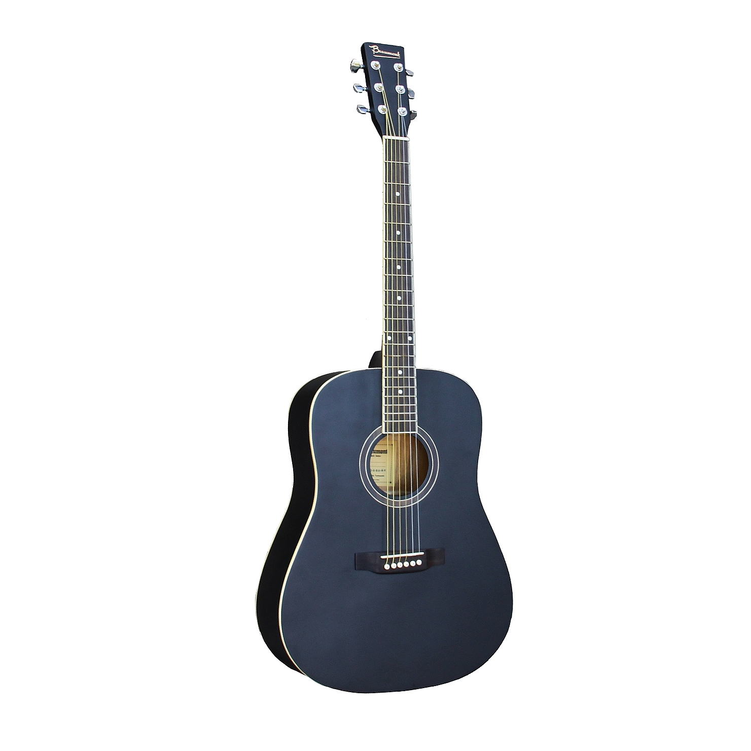 Beaumont DG80 BK - Акустическая гитара, корпус дредноут, цвет чёрный, матовый