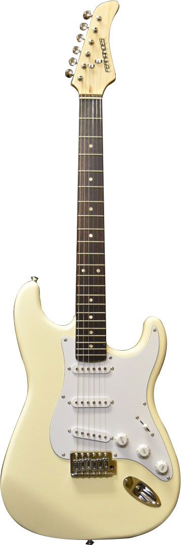 FERNANDES LE-1Z 3S CW/L электрогитара Stratocaster SSS, цвет - кремовый