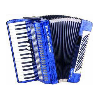 Achat-III-80/34-BL Achat 80 Аккордеон 34/80/III/5/3, синий, с ремнями и чехлом, Weltmeister