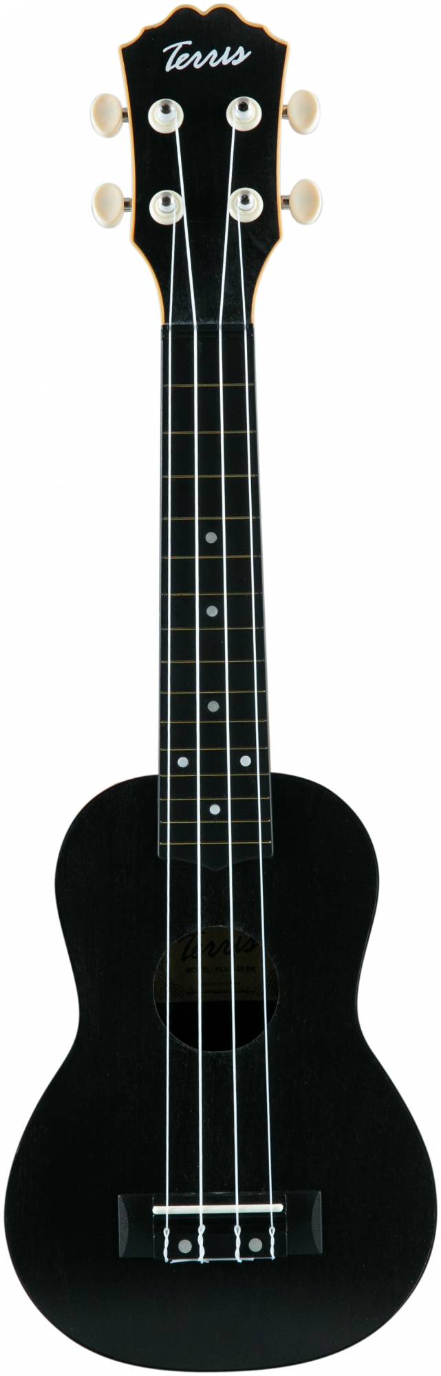 TERRIS PLUS-50 BK - укулеле сопрано, черный, пластик