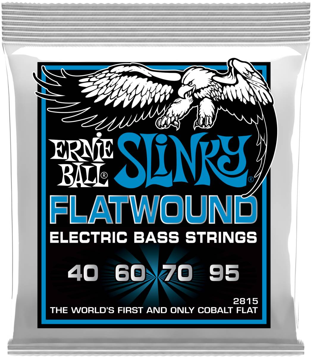 ERNIE BALL 2815 - струны для бас-гитары Extra Slinky Flatwound Bass (40-60-70-95)