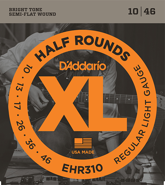 D'ADDARIO EHR310 Half Round Комплект струн для электрогитары, Regular Light, 10-46