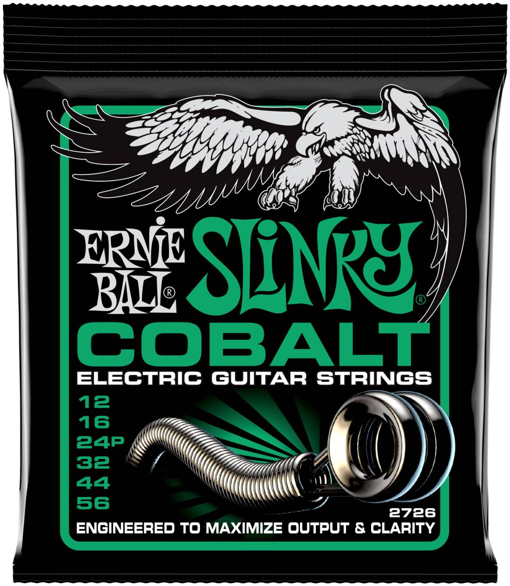 ERNIE BALL 2726 - струны для эл.гитары Cobalt Not Even Slinky (12-16-24p-32-44-56)