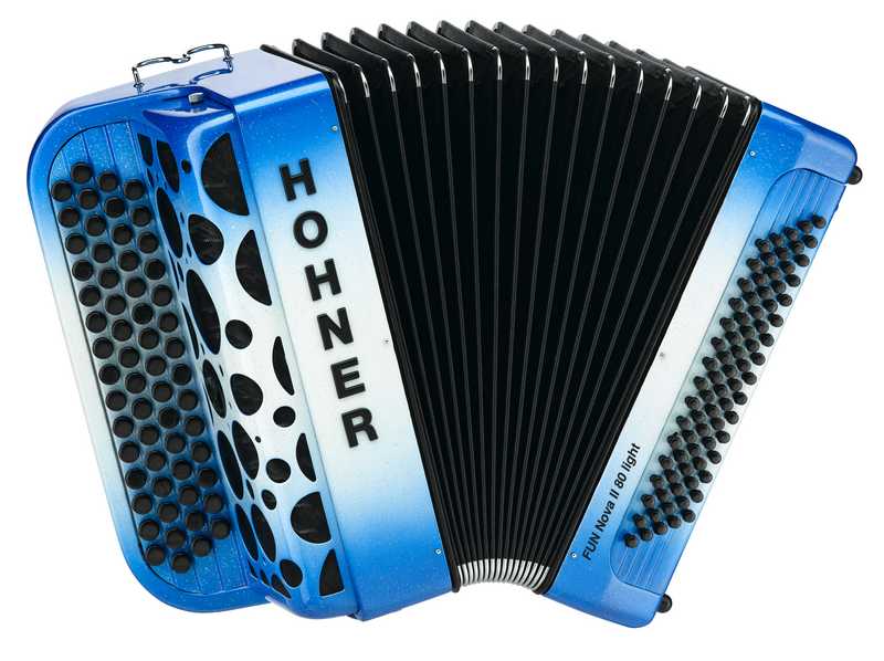 A7004 NOVA II 80 FUN Аккордеон Кнопочный, синий Hohner