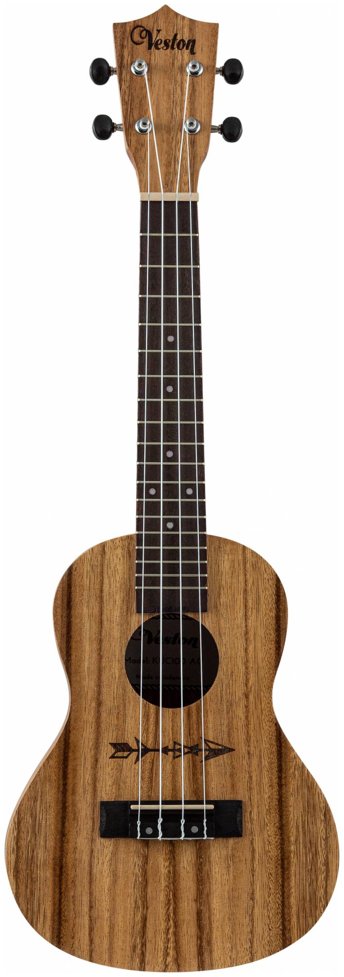 VESTON KUC100 AC - укулеле, концерт, акация, натуральный