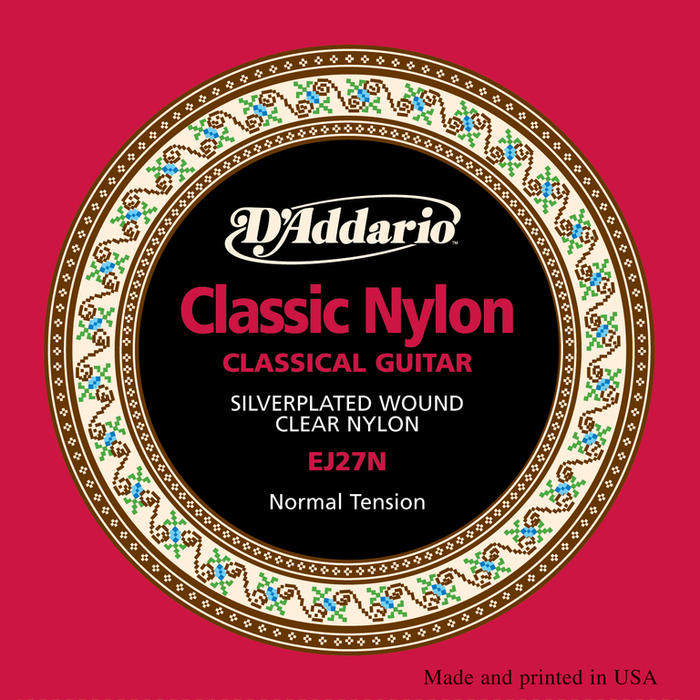 D'ADDARIO EJ27N  CLASSIC Струны для классической гитары нейлоновые Student Normal