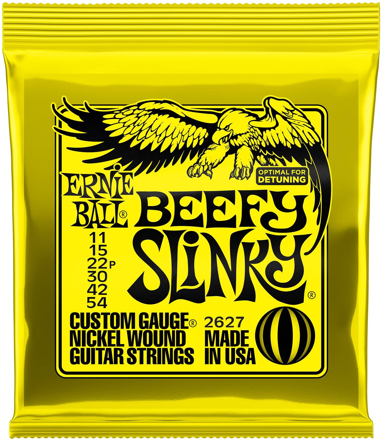 ERNIE BALL 2627 - струны для эл.гитары Nickel Wound Beefy Slinky (11-54)