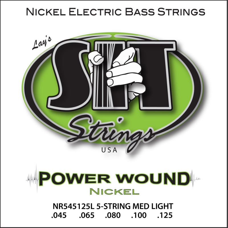 SIT NR545125L, Powerwound Nickel Light, 45-125 Струны для 5-струнной бас-гитары