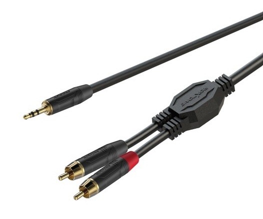 ROXTONE GPTC140/2 Аудио-кабель , JACK(S) 3,5MM-2*RCA, 2м