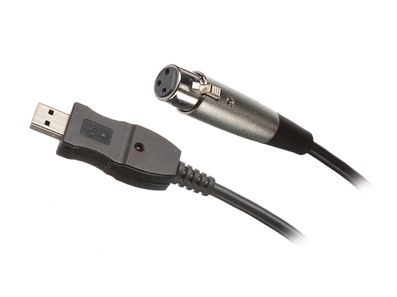 MrCable USB-XLR кабель соединительный, для подключения микрофона к компьютеру, USB A male < = 3,0м=