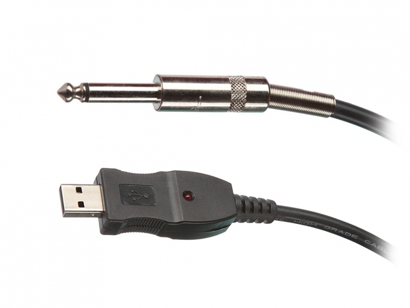MrCable USB-JACK кабель соединительный, для подключения гитары к компьютеру, USB A male < = 3,0м=